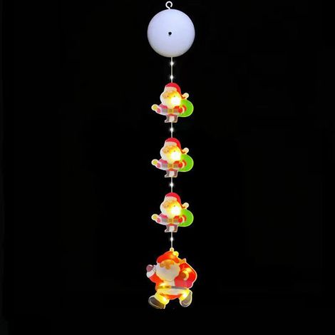 Guirlandes lumineuses suspendues pour arbre de noël lumières à ventouse décoratives du père 10 pièces 55cm (1/3)