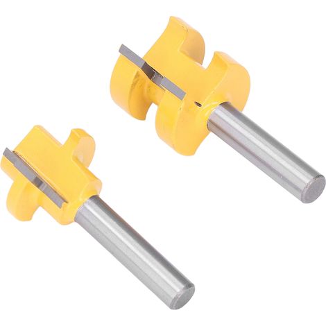 Fraise à rainurer en T pour défonceuse, coupe pour parquet et bois massif, diamètre 1-1/8 pouce (1/5)