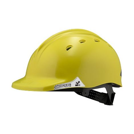 Casco de albañil "CT-1" homologado color amarillo NZI