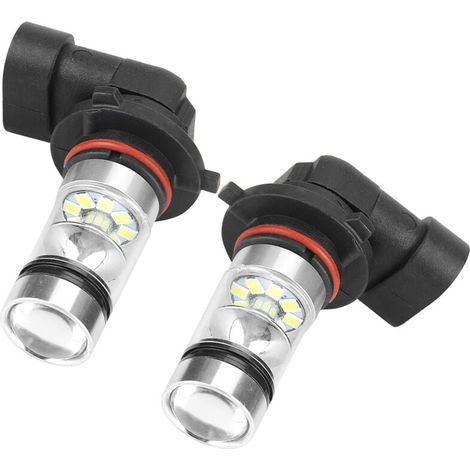 Lot de 2 ampoules LED haute luminosité 100W-9006/HB4 pour phares, feux antibrouillard et feux de jour de voiture (1/4)