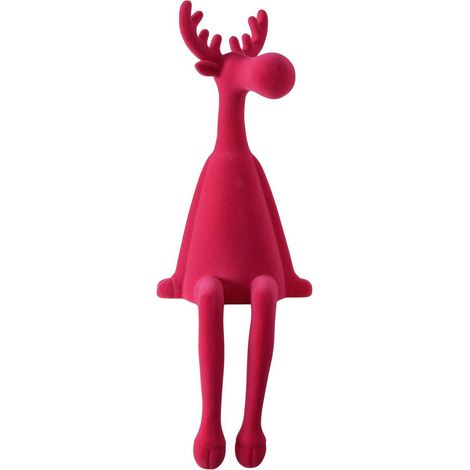 Kantenhocker Hirsch pink L: 19 cm B: 17 cm H: 56 cm