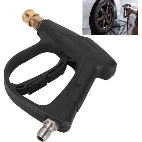 Pistolet de haute pression Lavage automobile Robinet cuivre pur 4350 PSI avec raccord rapide 3/8 pouce (1/5)