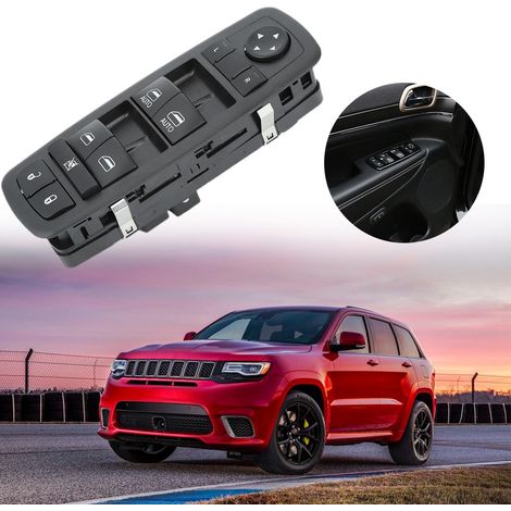 Fensterheberschalter für die Fahrerseite von Dodge Jeep, kompatibel mit verschiedenen Modellen.