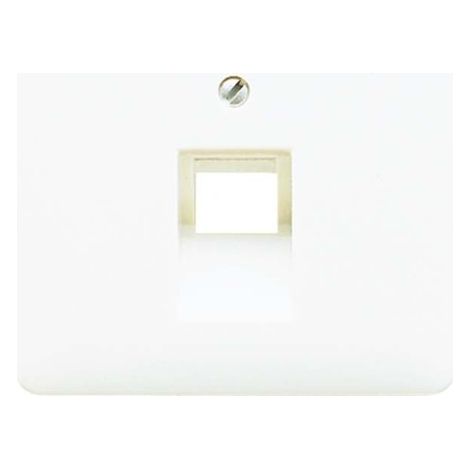 Jung Tapa para tomas de conexión IAE/UAE, 1 x 8 polos, termoplástico, Serie CD, blanco 569-1 UA