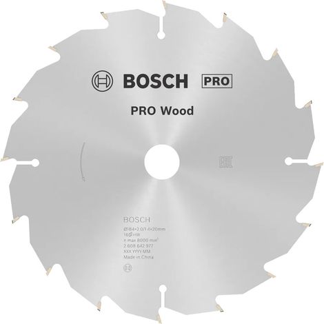 PRO Lama circolare in legno, 180 x 2,6 x 30 mm, T24 (1/3)