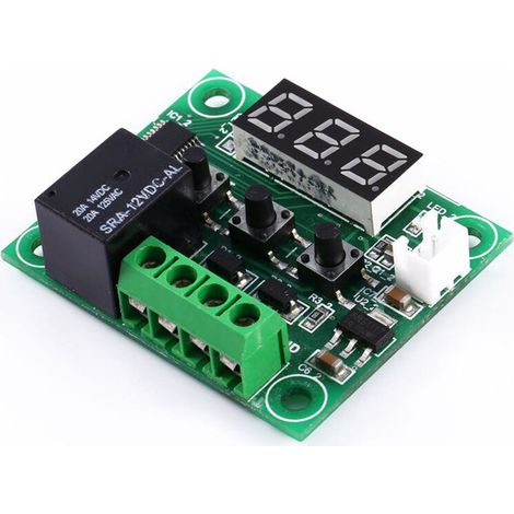 Eosnow Contrôleur de température numérique, module de thermostat de haute précision, indicateur LED léger avec capteur pour équipement d'automatisation, appareils électroménagers (1/4)