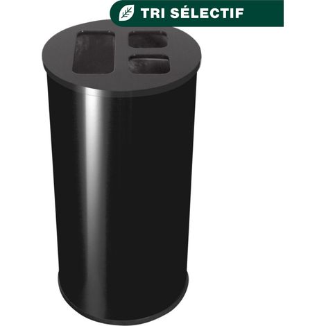 JVD - Collecteur 60L noir 3 bacs - Matériel professionnel (1/4)