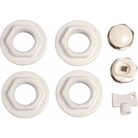 Raccord radiateur universel 1'' – Réduction M 1' (26x34) – F 1/2' (15x21) – Avec accessoires et joints – Sélection (1/2)