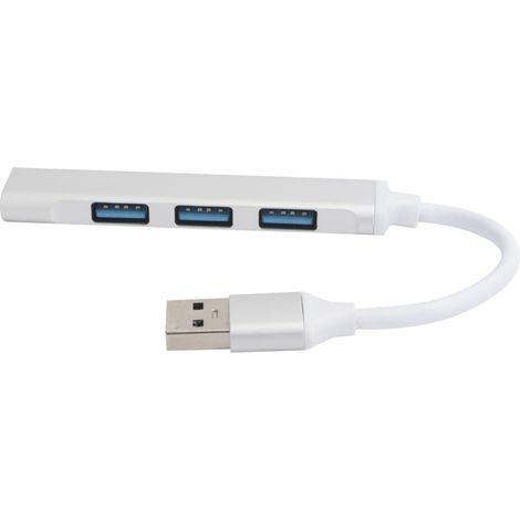 Questo hub USB a 4 porte presenta un design ergonomico, velocità di trasferimento dati elevate e un'ampia compatibilità, che lo rendono ideale per laptop e computer desktop.