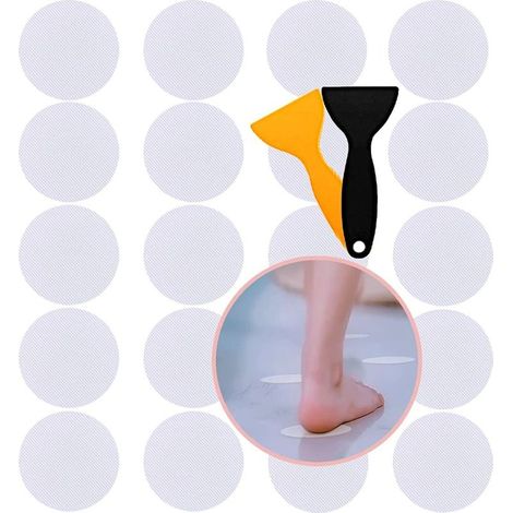 Autocollants Antidérapants pour Baignoire, Autocollants Antidérapants Circulaires, Autocollants Antidérapants, Autocollants de Douche, pour Salle de Bain, Escaliers, Douche, Surfaces de Bain (1/5)