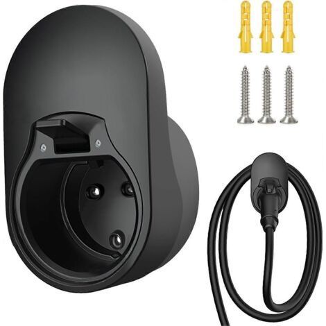 Type 2 Wall Mount - Wall Box Holder, Cable and Socket Holder, Wallbox Electric Vehicle Charger Holder, Wall Box Cable Holder, Compatible (1/4)