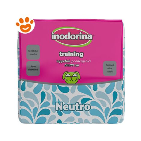 Inodorina Training Neutro (60x90cm) Tappetini Igienici Assorbenti - Confezione 10 Tappetini - Tappetini Assorbenti