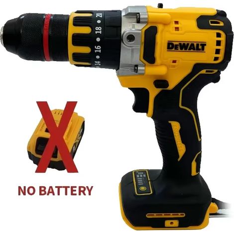 DEWALT DCD791 Perceuse-visseuse à chocs rechargeable sans balais, outil professionnel avec batterie 6.0Ah (1/5)
