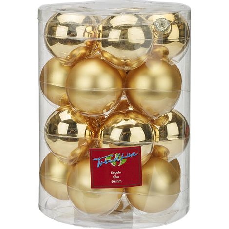 TrendLine Christbaumkugeln 20 Stk Ø 6 cm Weihnachtskugeln Weihnachtsbaumkugeln (1/3)