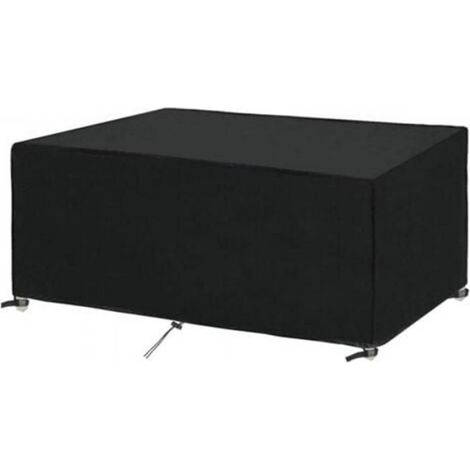 Housse Salon de Jardin 180x120x74cm Protection Bache Table de Jardin Mobilier Extérieur Imperméable Coupe-Vent Anti-UV Résistant (1/4)