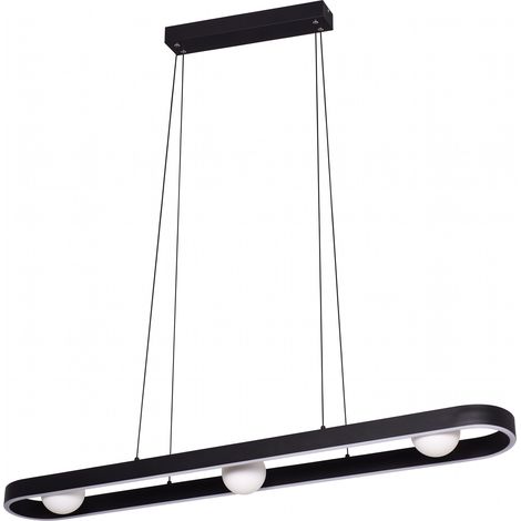 Colgante Fermoselle 26w+9w 4000k Negro Regx107,5x15cm 2975lm