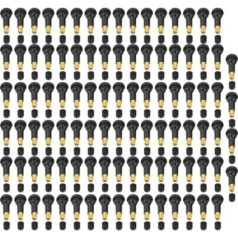 100 pièces de rechange universel pour moto de voiture Snap dans la tige de valve de pneu de pneu (TR413) (1/5)