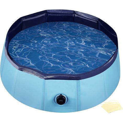 Foldable Dog Pool, PVC, Diameter 80 cm, Height 20 cm, Non-Slip, Garden (1/5)