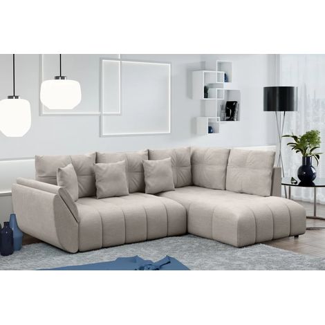 AX LIVING Ecksofa mit Schlaffunktion Kayseri L Sofa Beige 268 cm