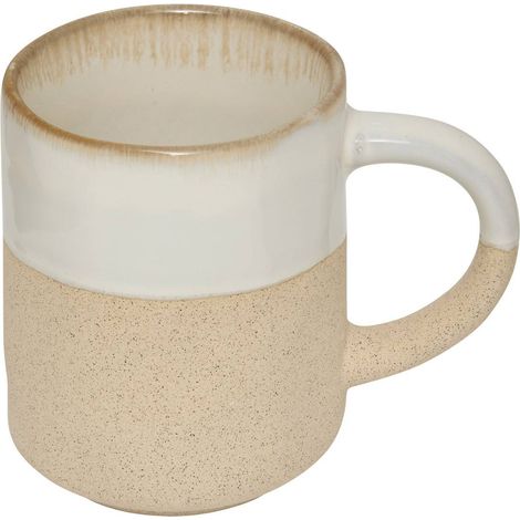 Tasse Kate weiß und beige 20cl - Atmosphera créateur d'intérieur