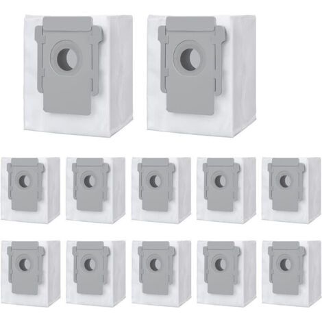 Lot de 12 sacs de rechange pour aspirateur iRobot Roomba i7 i7+ / i7 Plus E5 E6 E7 S9 S9+, kit d'accessoires pour iRobot Roomba i7 (1/4)