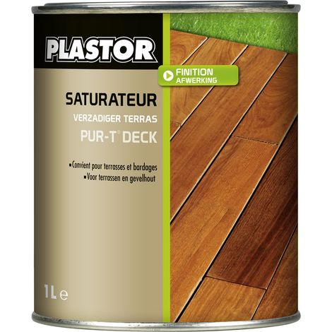 Saturateur Plastor PUR-T DECK Bois grisé 5 L