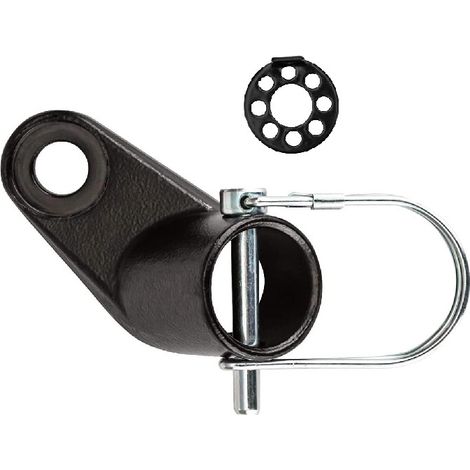3 crochets d’attelage pour remorque de vélo – Adaptateur universel pour chariot enfant ou animal – Montage rapide sur l’axe (1/5)