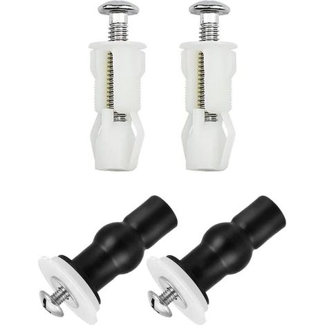 4-teiliges WC-Sitz-Befestigungsset – Edelstahl 304 und Nylon – Rostbeständig – Kompatibel mit Standard-WC-Sitzen (1/5)