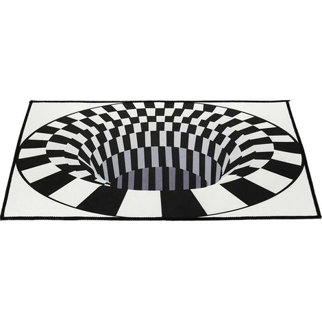 Tapis ovale moderne minimaliste imprimé en 3D HT03 60x90cm (1/3)