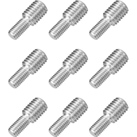 9pcs Boulon à Tige Filetée Double Extrémité M8x15mm à M12x15mm (1/5)