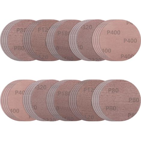Schleifscheiben 125 mm Klett Netz 50er 80 120 180 320 400 P80-P400 (1/5)