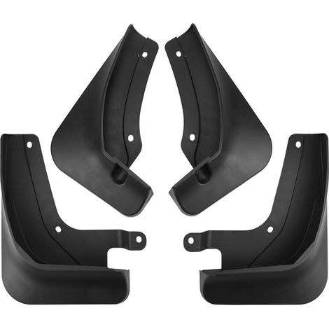 Suitable for Hyundai Santa Fe vehicles from model year 2024 onwards, front and rear mud flaps made of soft rubber to protect against splashing water.--DTEKGAZ