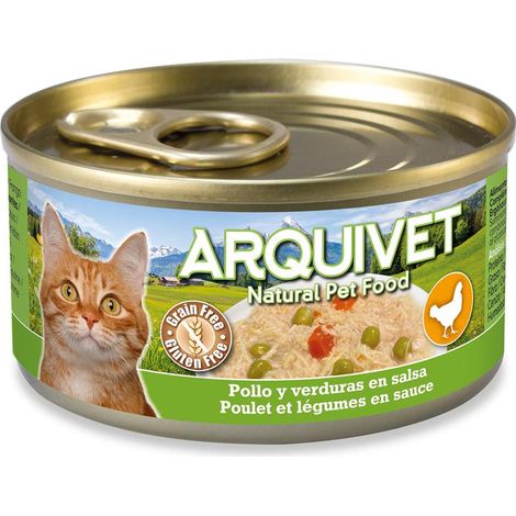 ARQUIVET Dose für Katzen Huhn in Soße mit Gemüse 80g