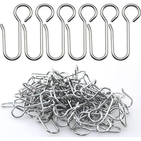 Crochets agrafes pour Rideaux,40 pièces Crochets Rideaux Rail,Crochets pour Rideaux à Usage intensif,pour Les Rideaux de Porte,etc (1/5)