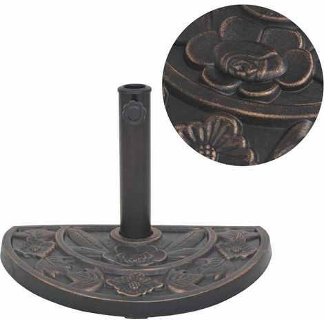 Sonnenschirmständer Harz Halbrund Bronze 9 kg vidaXL (1/5)