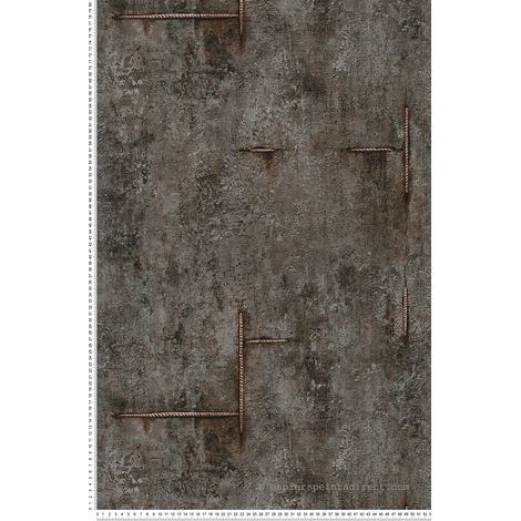 Papier peint Trompe l'oeil Gris Cosmoliving A.S. Création (1/5)