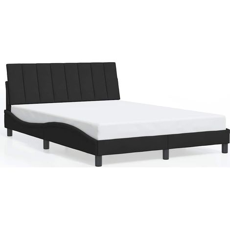 Maison Exclusive - Giroletto senza Materasso Hanko Nero 140x200 cm in Velluto (1/5)