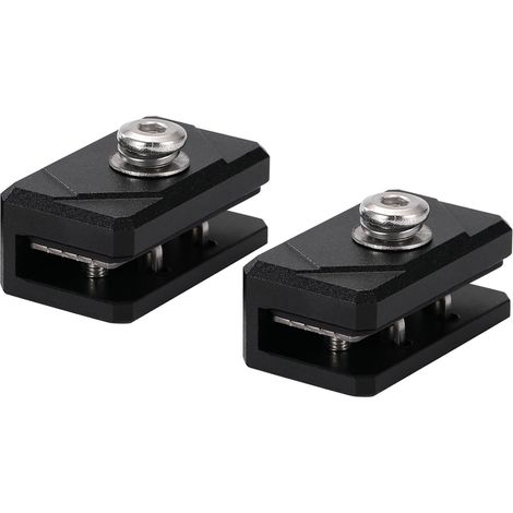 2 Pcs Support fixation pour éclairage capot,supports feux fossé pilier d'éclairage LED,support d'éclairage charnière capot pour camions,SUV,fixation pince en alliage d'aluminium sans perçage (1/5)