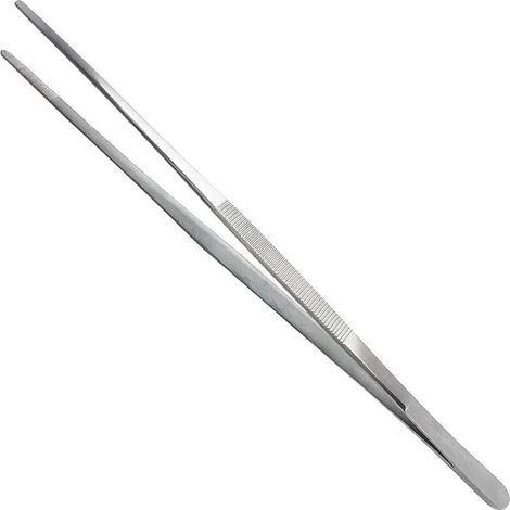 Pince en acier inoxydable Extra 30 cm / 12 pouces Long avec une extrémité dentelée de précision pour l'aquascaping, le jardinage, la cuisine, les travaux industriels et l'utilisation (1/5)
