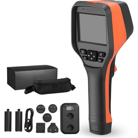 Mophorn Cámara térmica portátil con resolución IR de 256 x 192, equipada con cámara visual de 2 MP, frecuencia de actualización de 25 Hz y rango de medición de temperatura de -20 °C a 550 °C