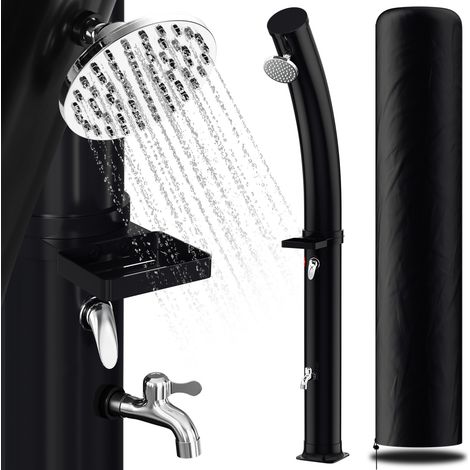 Randaco 35L Doccia solare da esterno dal design curvo con portasapone integrato