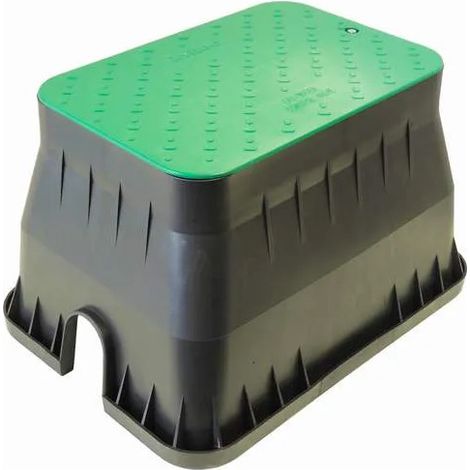 Gardena – Regard jumbo rectangulaire 64x50cm – Hauteur 30cm – Ouvertures prédécoupées pour tuyau diamètre 90 – Matériaux HDPE recyclés