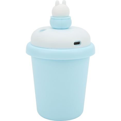 Humidificateur en forme de tasse à thé au lait, petit humidificateur portable sans fil USB, usage domestique, brume fine, humidificateur de bureau/de bureau silencieux pour l'hydratation. (1/5)