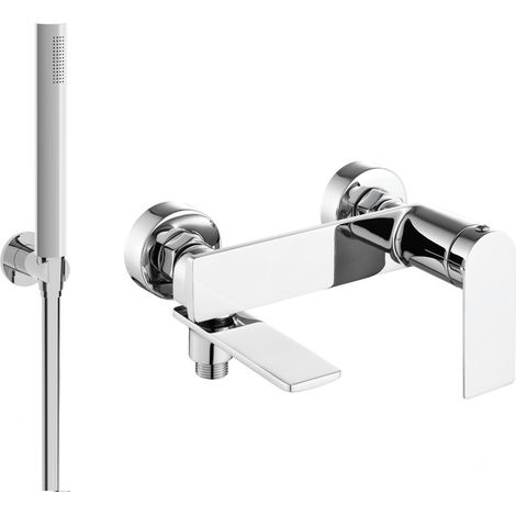 Mexen Zero R70 rubinetto da bagno con set doccia, cromo - 7113R70-00 (1/3)