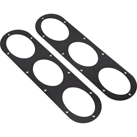 2 pièces déflecteur d'air arrière universel en alliage d'aluminium, diffuseur de pare-chocs de course, panneau de style tuning auto (1/5)