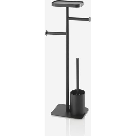 Badezimmer-Ständer für Toilettenpapier und WC-Bürste aus Metall Tippy C