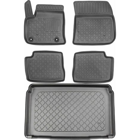 Tapis de coffre ARISTAR 193577G + tapis de sol ARISTAR 603580 - Peugeot e-208 Berline à partir de 01.2020, CP2 côté conducteur - INSTALLÉS (1/5)