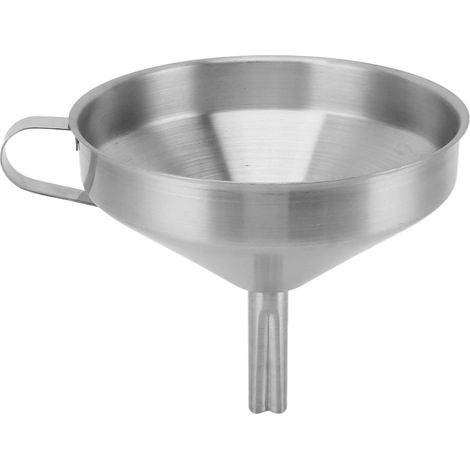 Entonnoir de cuisine en acier inoxydable de grande taille, idéal pour le remplissage d'huiles essentielles, de liquides, d'ingrédients secs et de poudres. (1/5)