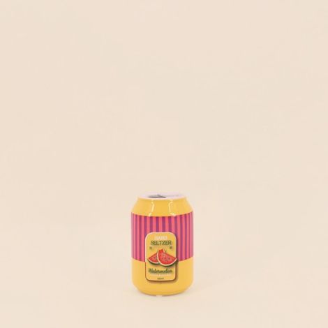 Vase canette limonade jaune et rose, H11cm (1/5)