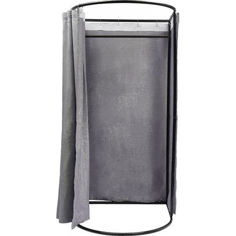 Cabine d'essayage, Design autonome, Tissu durable, GRIS (1/2)